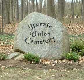Cemetery of Barrie Union